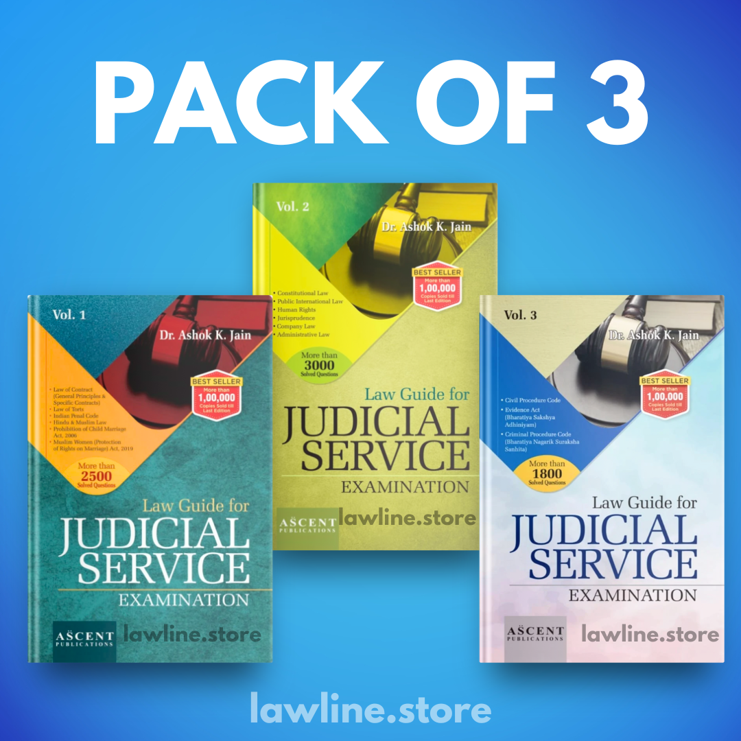 Judicial Guides Vol. 1,2&3 (Complete Set) by Ashok Kumar Jain (AK Jain)
