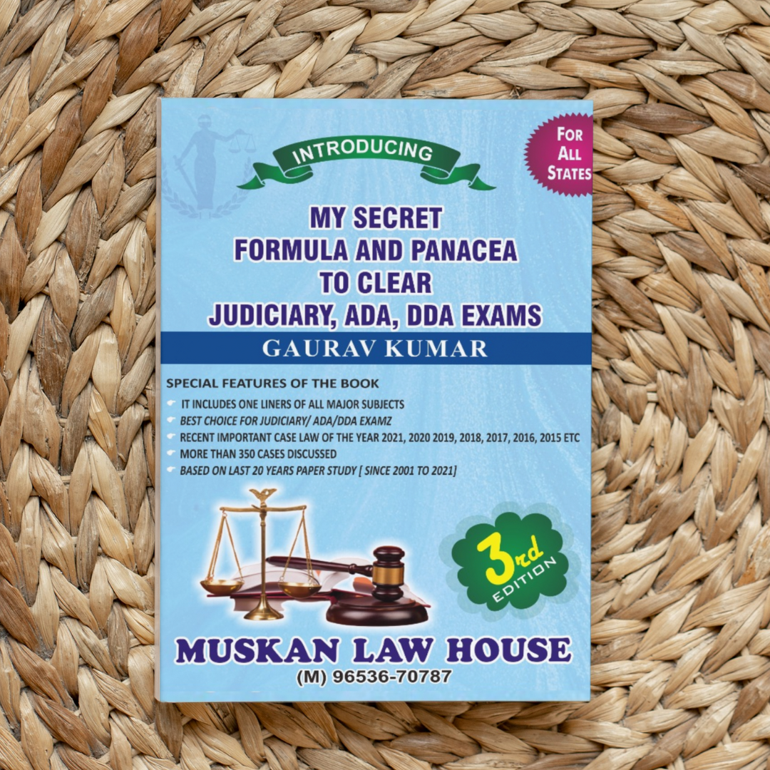 My Secret Formula and Panacea To Clear Judiciary, ADA, DDA Exams