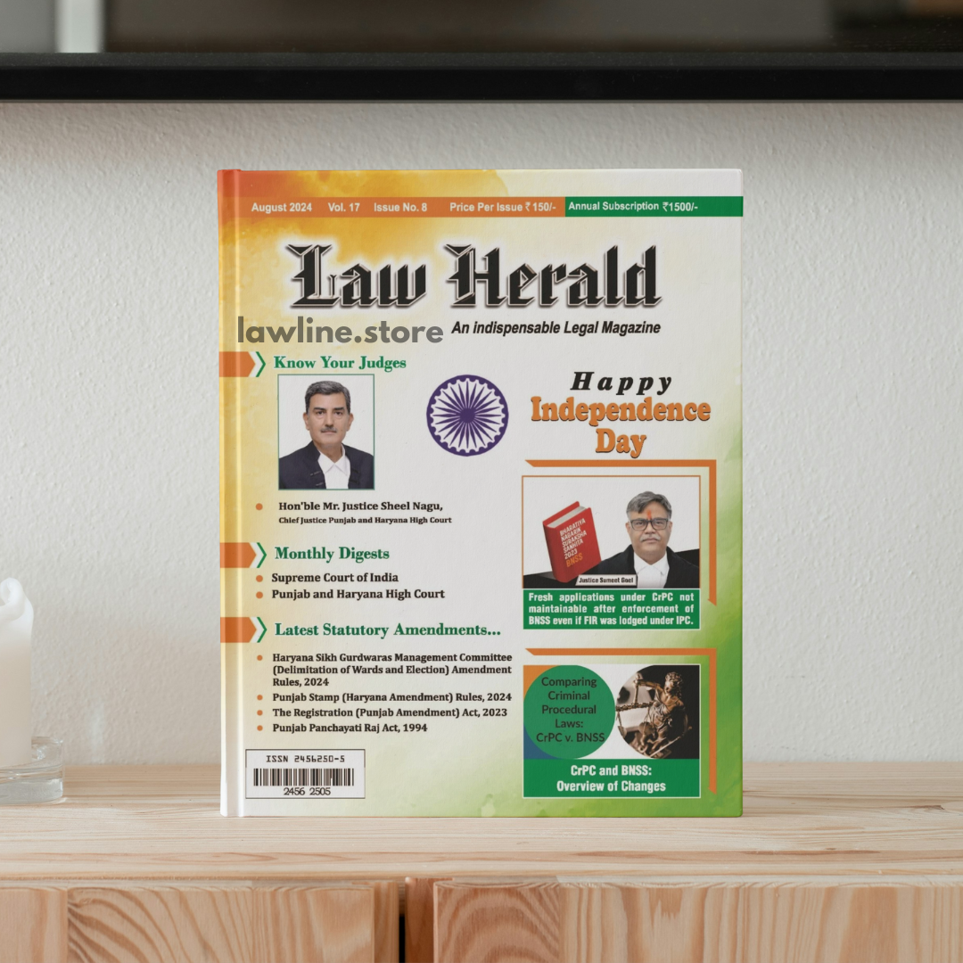 LAW HERALD (An Indispensable Legal Magazine) 2024 (August Month Issue)