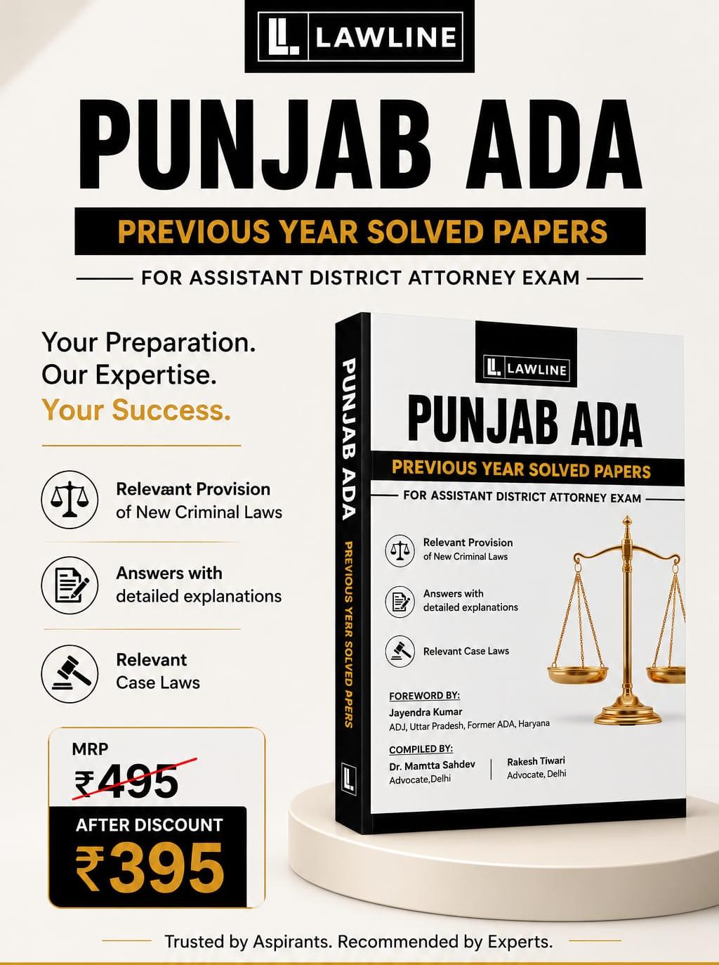 Punjab ADA Previous Year Solved Papers (Answers with detailed Explanations)