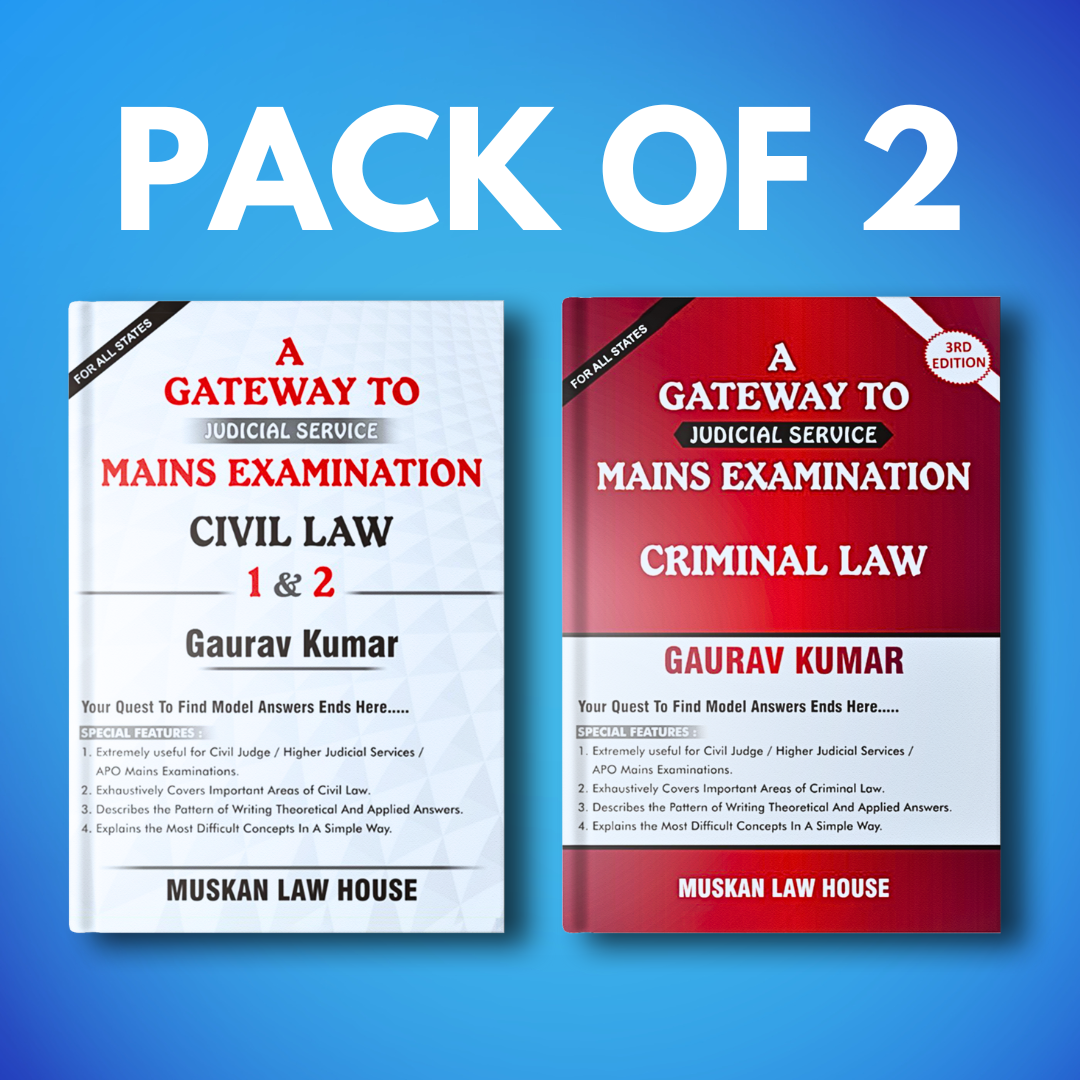 A Gateway To Judicial Service Mains Examination Civil Law 1 &2 + A Gateway To Judicial Service Mains Examination Criminal Law