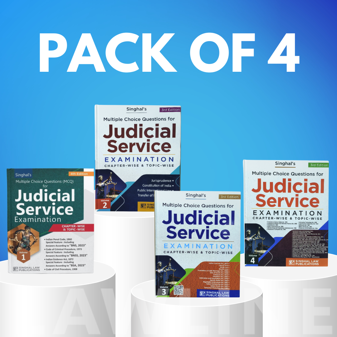 SINGHAL'S Multiple Choice Questions for Judicial Service Examination (In 4 Volumes)
