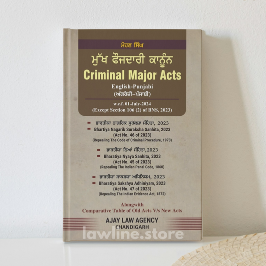 Criminal Major Acts-New Criminal Laws(Diglot English+ Punjabi)