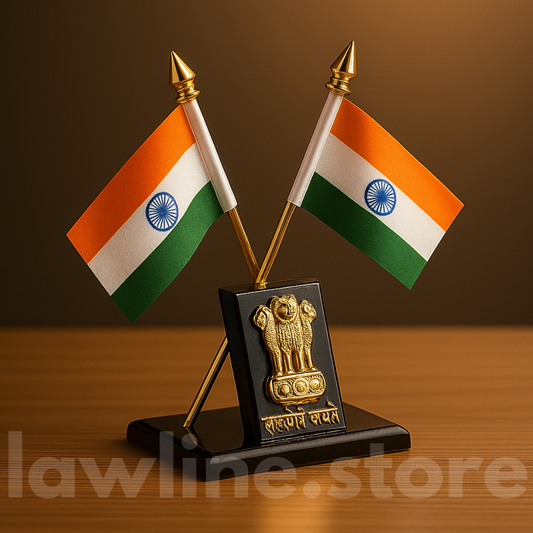 Decorative Indian Flag Stand With Ashok Stambh