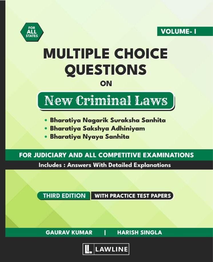 MCQs on New Criminal Laws - Third Edition (With Practice Test Papers)