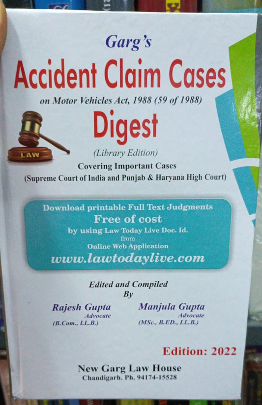 Accident Claim Cases on Motor Vehicle Act (Digest)