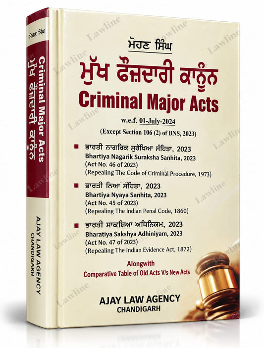 Criminal Major Acts - New Criminal Laws (BNSS, BNS, BSA) in Punjabi