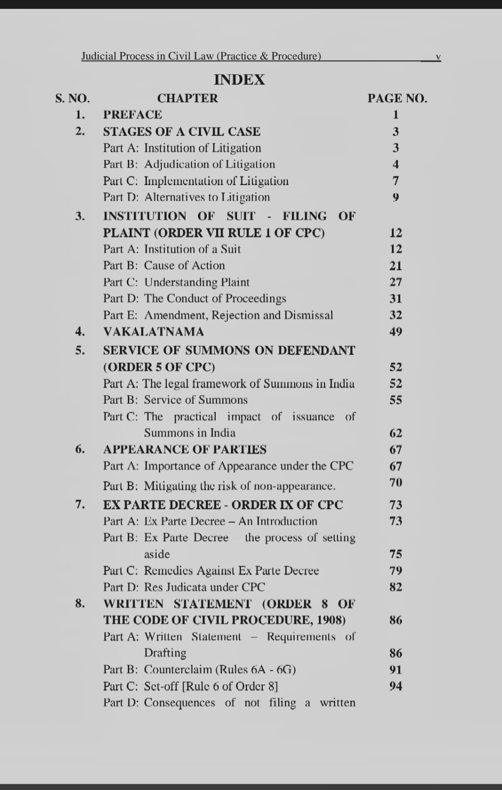 Judicial Process in Civil Law (Practice & Procedure)