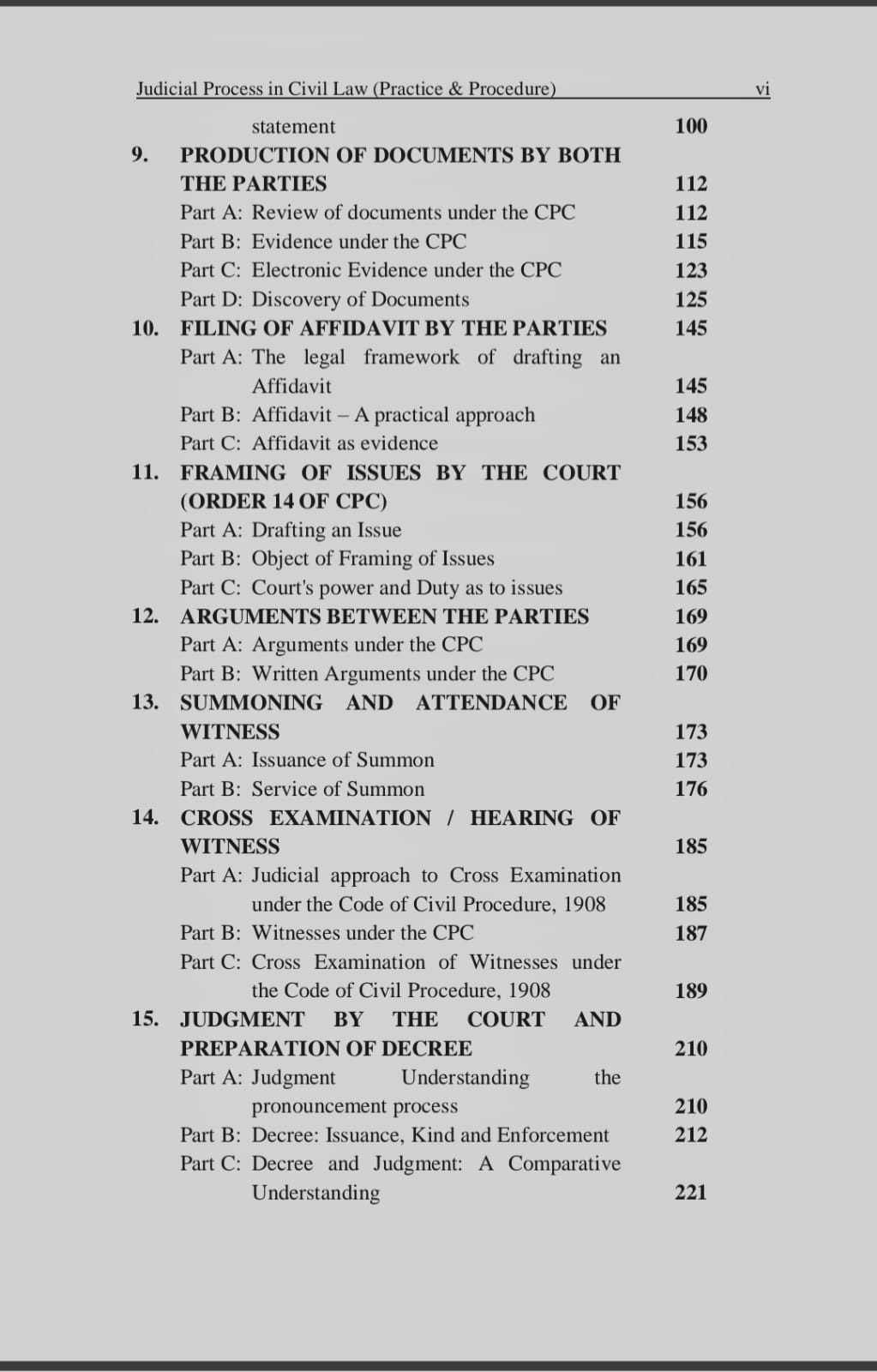 Judicial Process in Civil Law (Practice & Procedure)