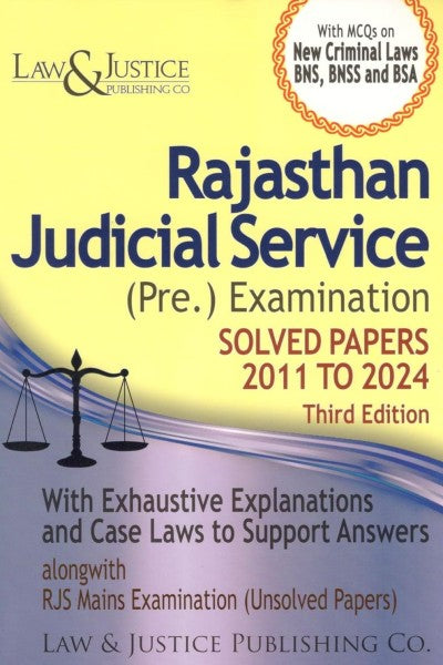 Rajasthan Judicial Service Preliminary Examination (Solved Papers 2011 to 2024)